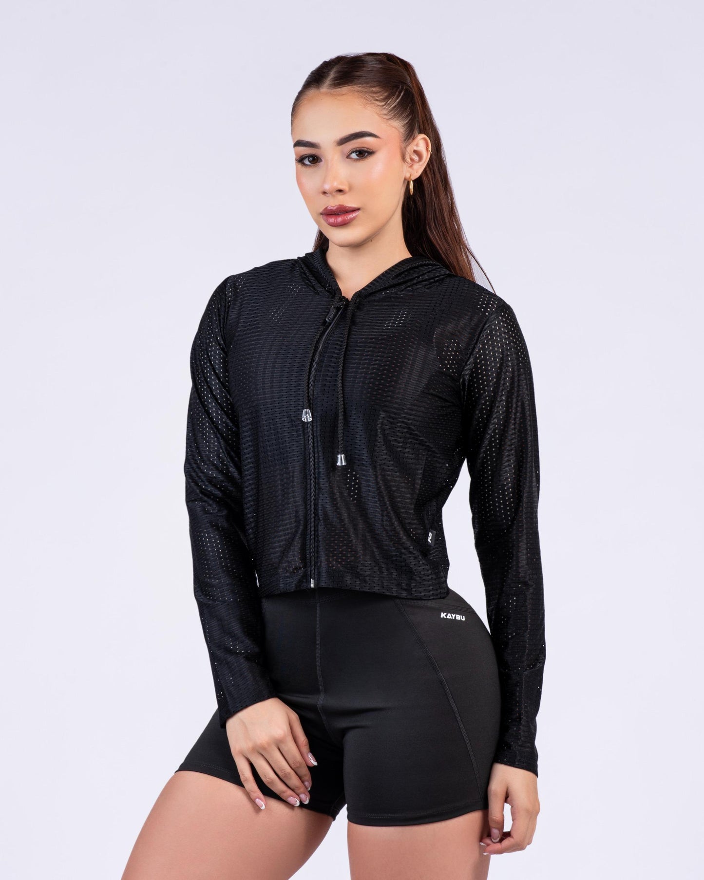 sueter micro perforado kb/ 60 negro