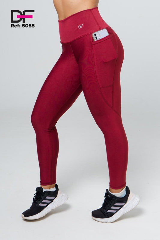 legging df bolsillo /5055 vinotinto