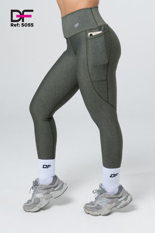legging df bolsillo /5055 verde oscuro haspe