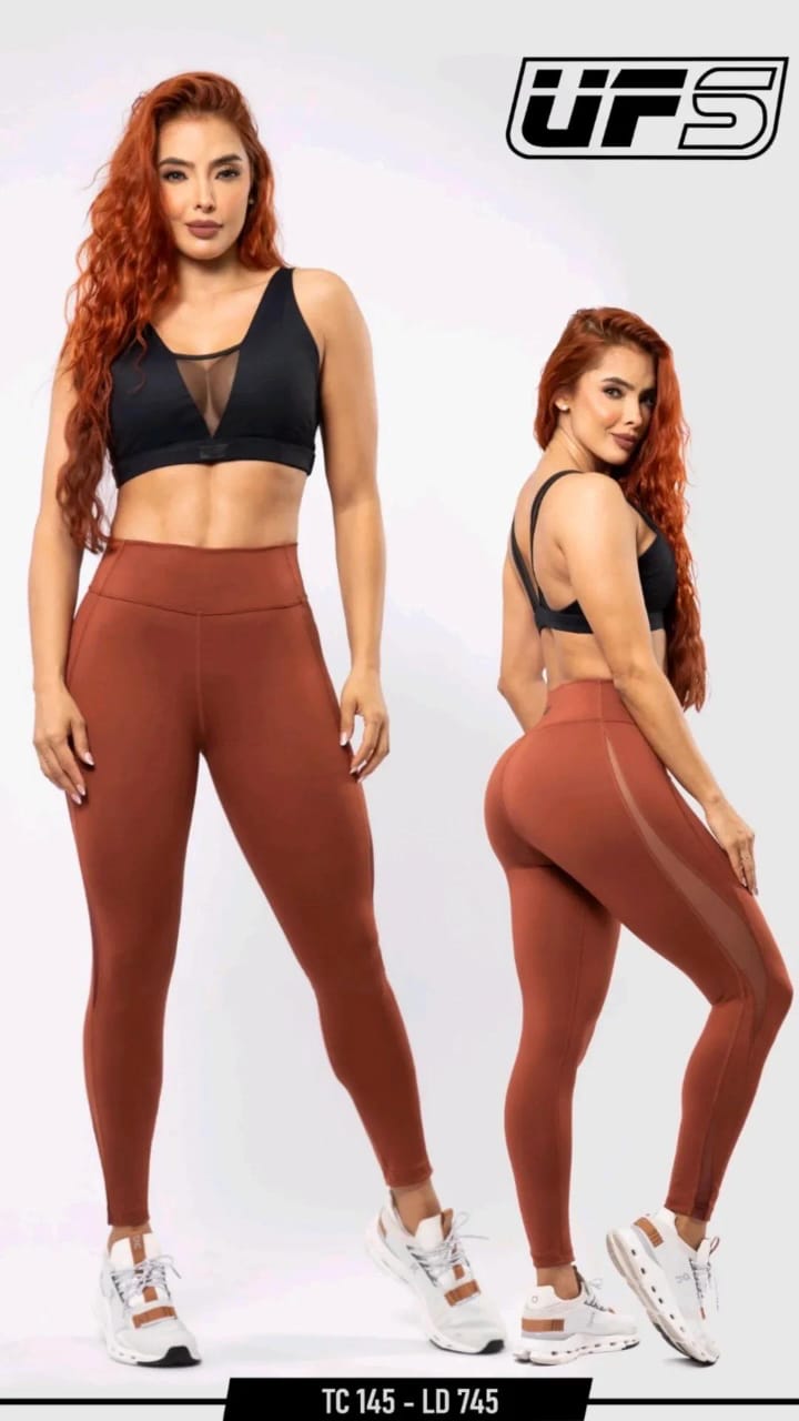 legging uf sport / 745 terracota
