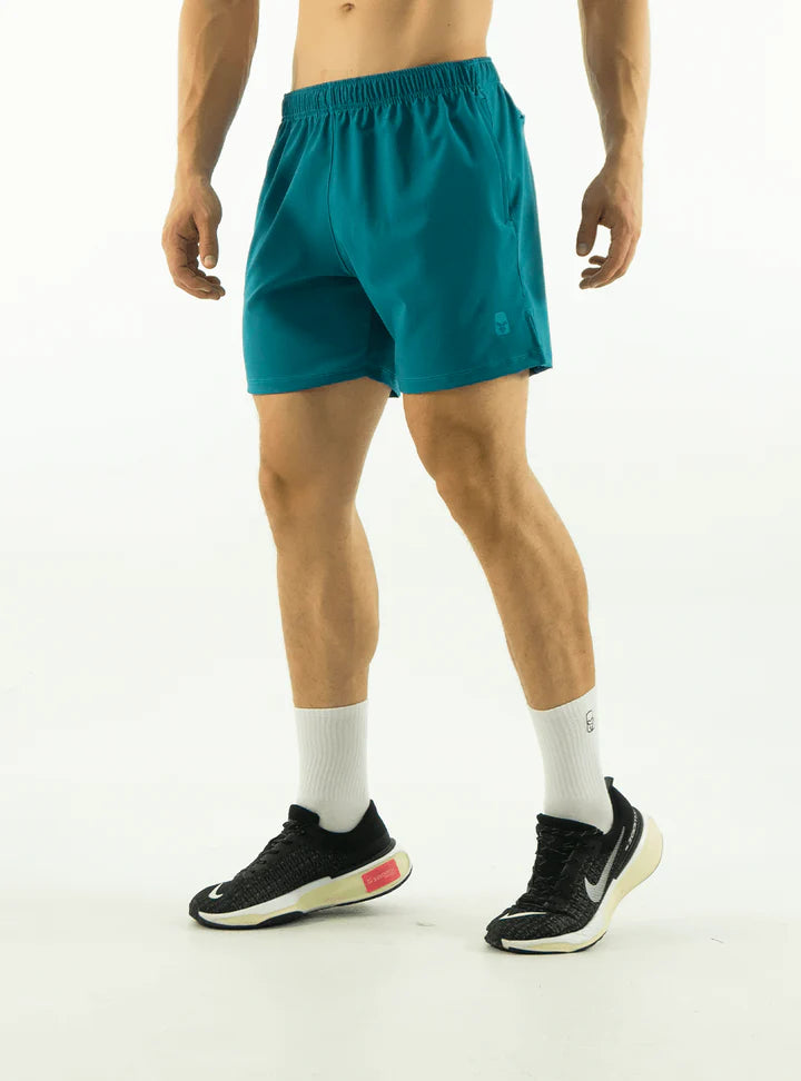 SHORT AJUSTADO Azul Petróleo