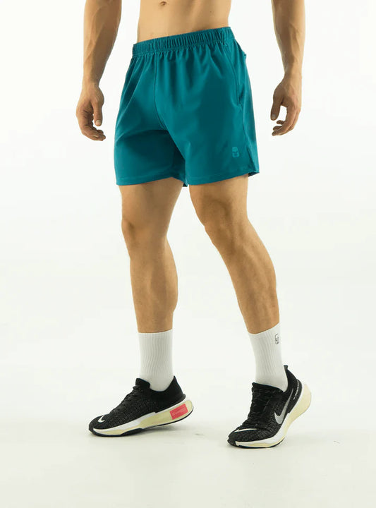 SHORT AJUSTADO  Azul Petróleo