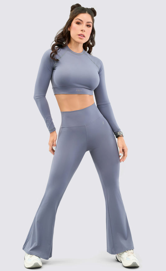 set legging campana + sueter gw/ azul