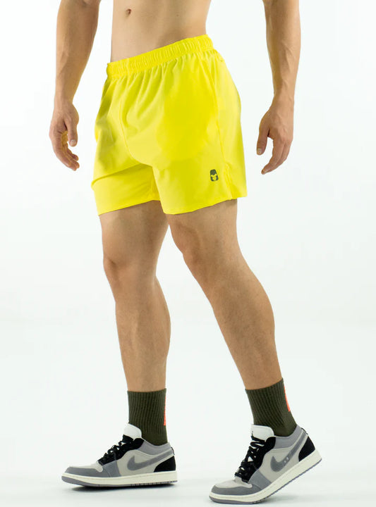 SHORT AJUSTADO AMARILLA