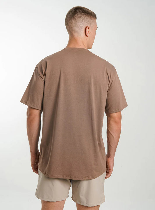 FRANELA ALGODÓN TACTO FRÍO DISRUPTIVE CAFE CLARO