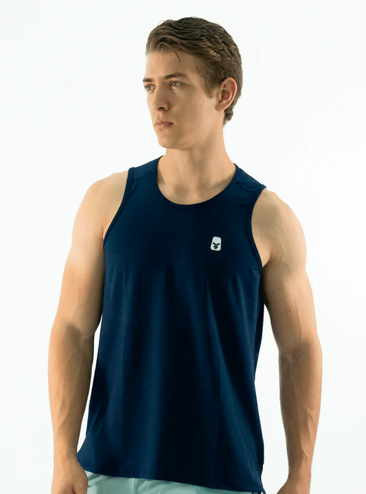 FRANELILLA  RUNNING AZUL OSCURO