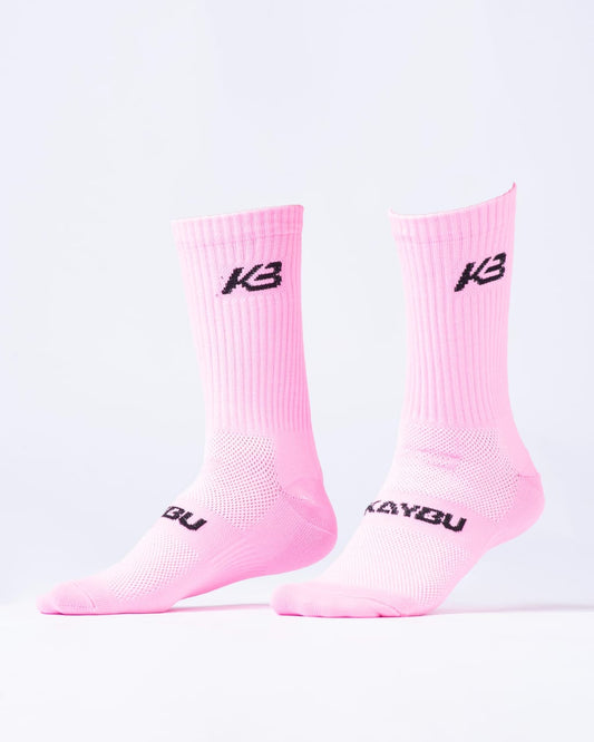 medias largas kb/ rosa