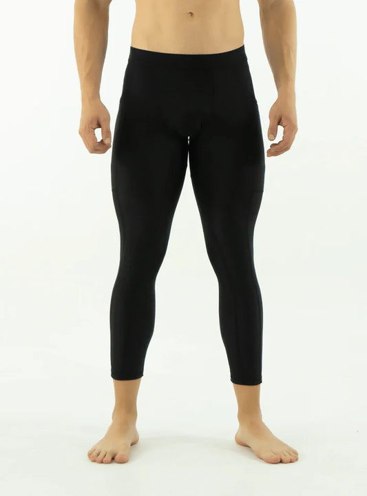 LYCRA DE COMPRESION LARGA CON BOLSILLO NEGRA