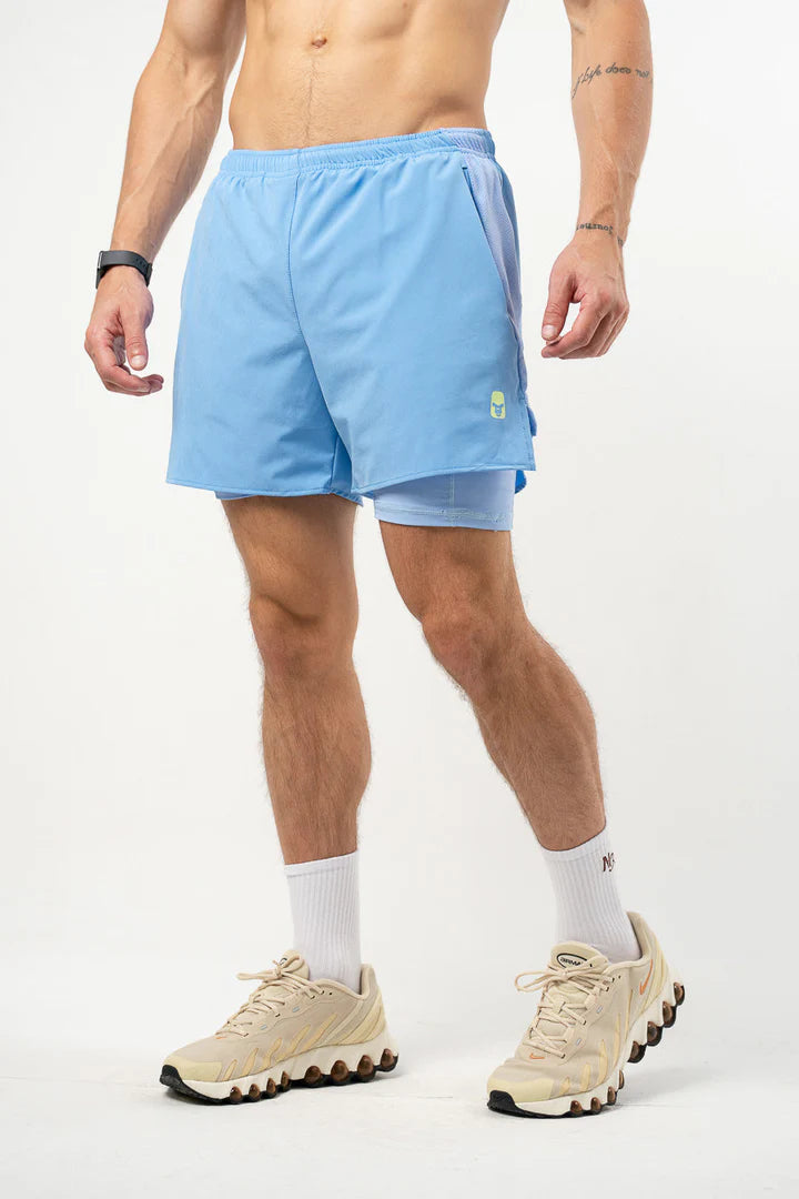 short con licra Running Baby Blue