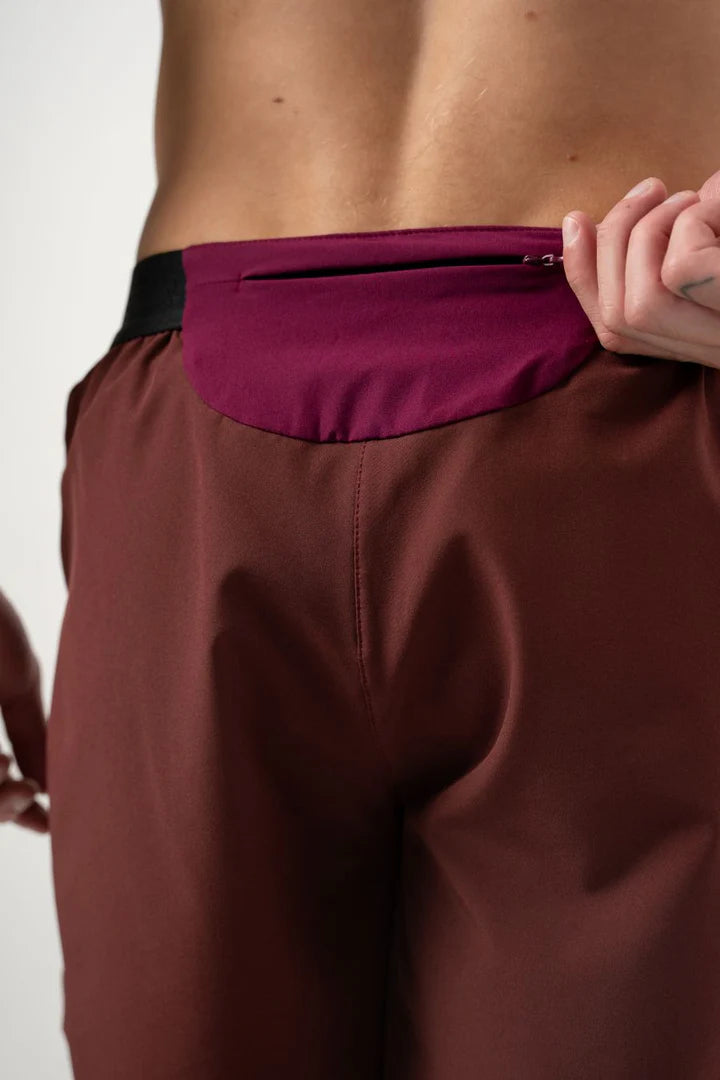 Short Running Pro Retro Berenjena