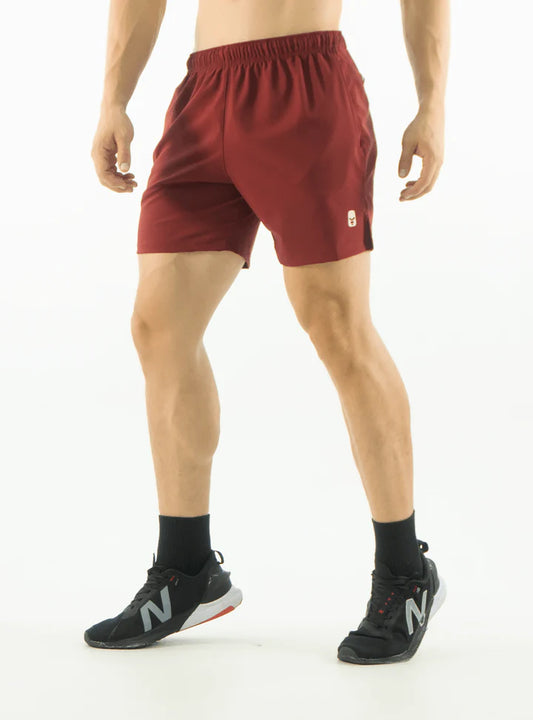 SHORT AJUSTADO VINOTINTO