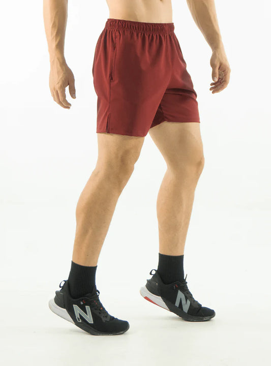 SHORT AJUSTADO VINOTINTO