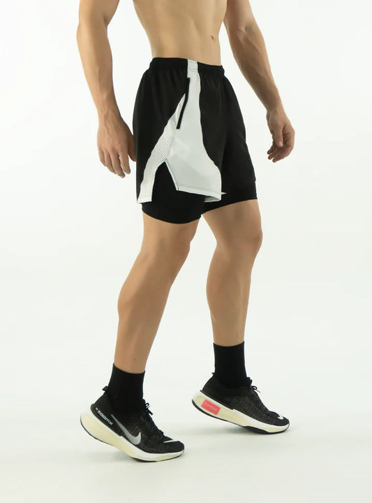 SHORT CON LICRA RUNNING  NEGRA 2.0