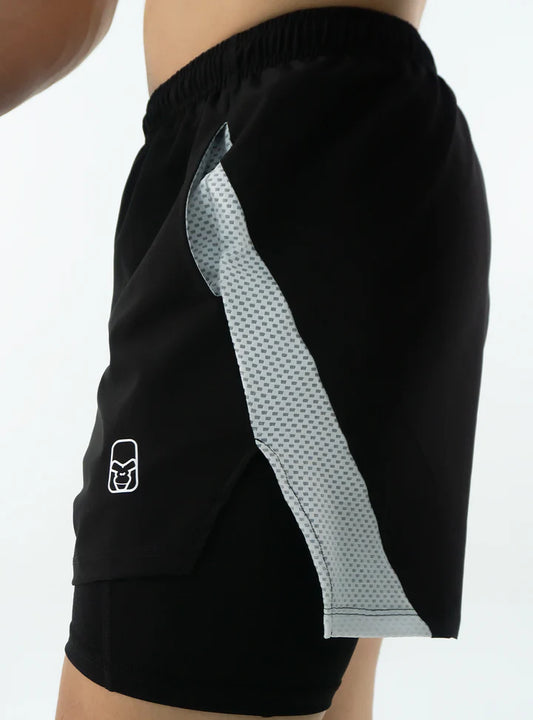 SHORT CON LICRA RUNNING  NEGRA 2.0