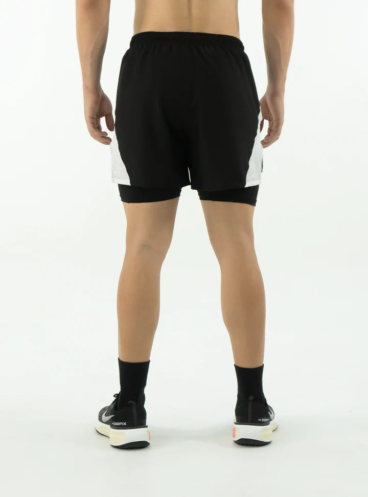 SHORT CON LICRA RUNNING NEGRA 2.0