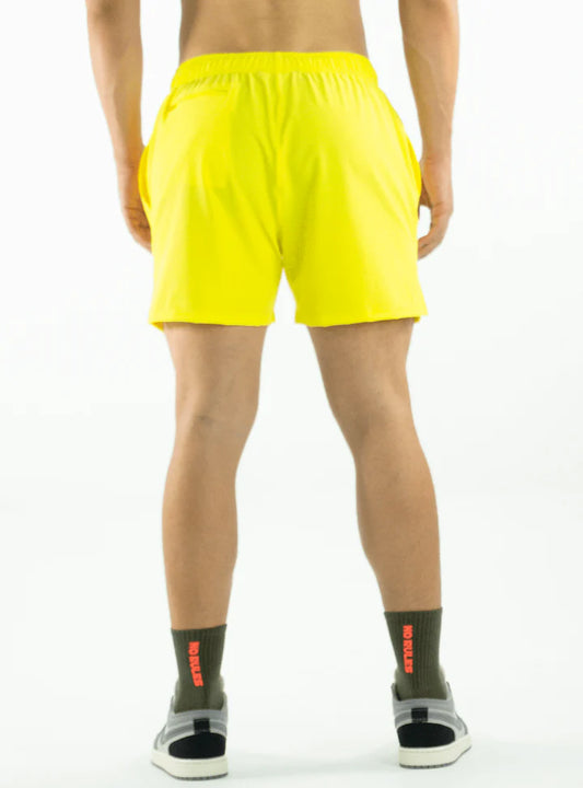 SHORT AJUSTADO AMARILLA