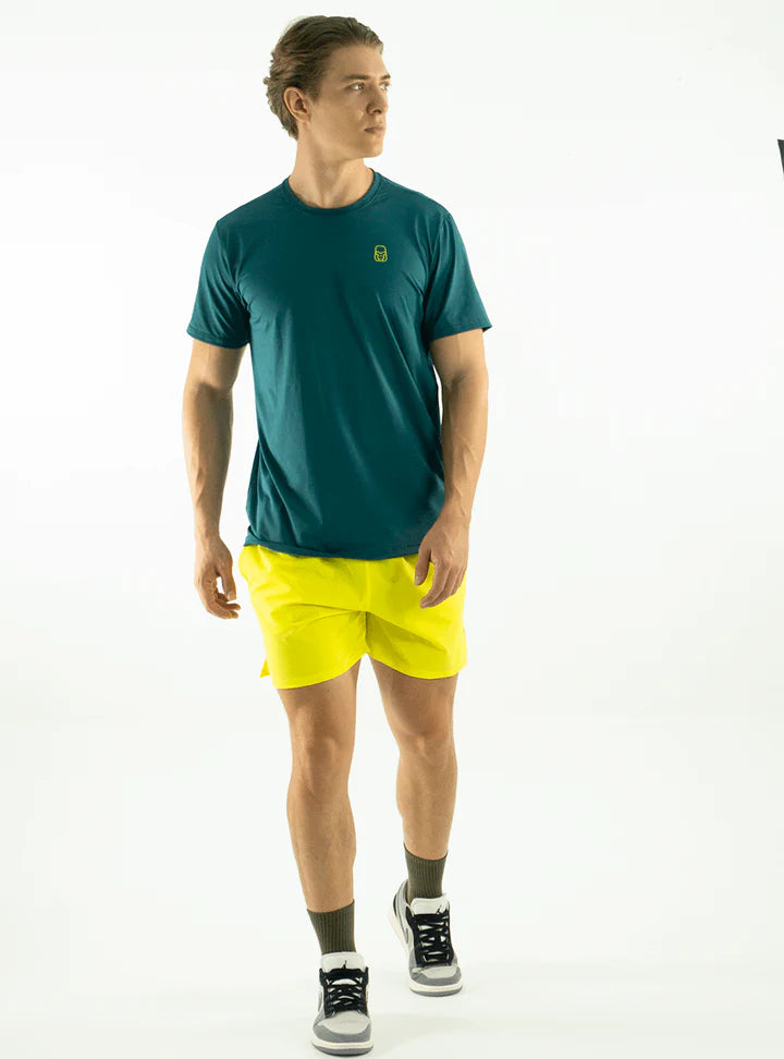 SHORT AJUSTADO AMARILLA