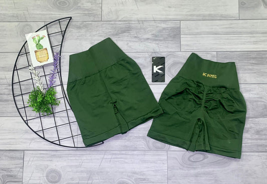 short seamless kirios / verde