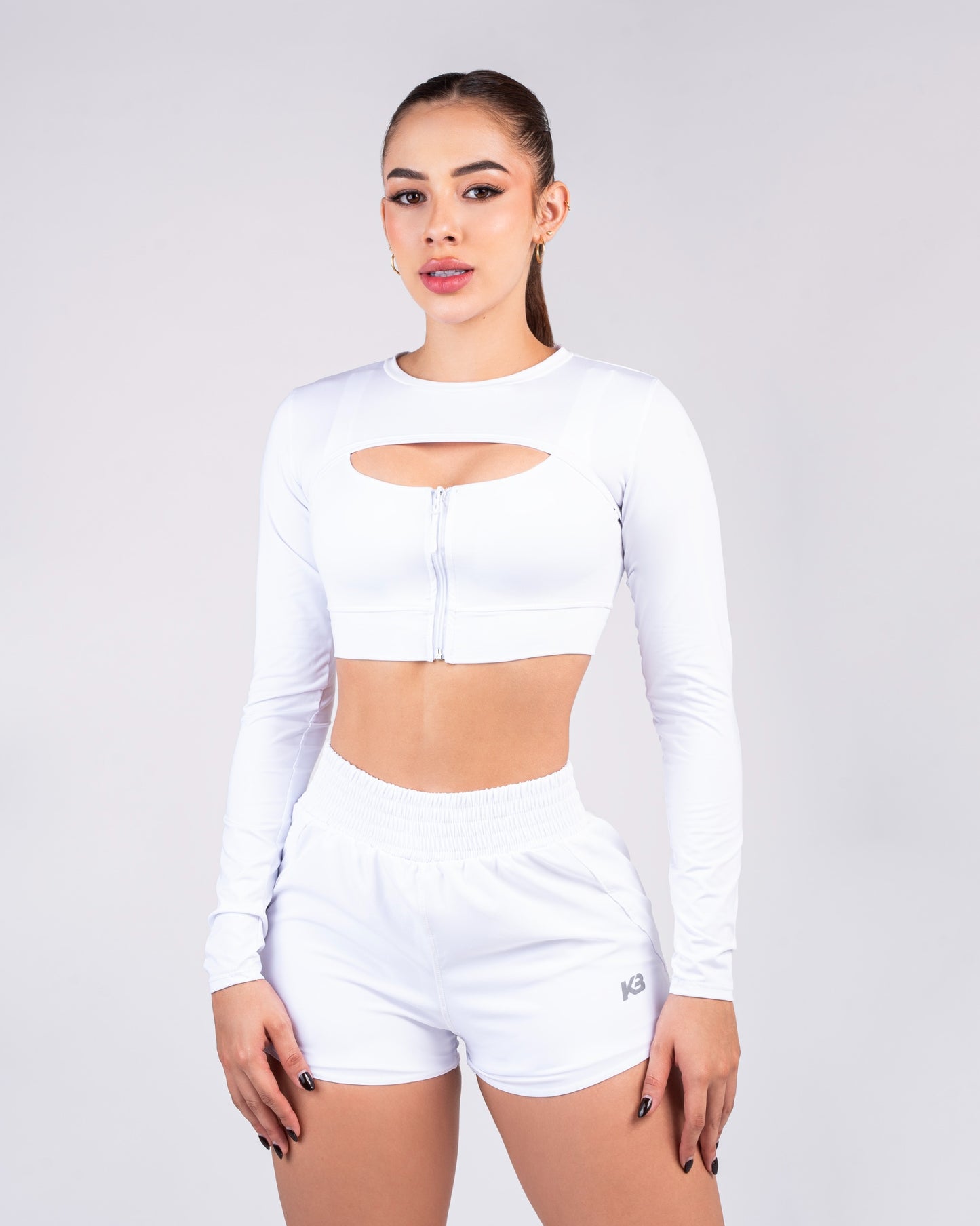 top manga larga kb / 1127 blanco