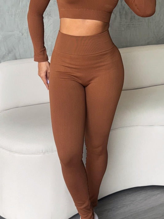 legging bendita / acanalado marron