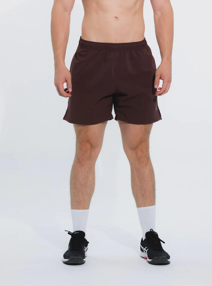 SHORT AJUSTADO CAFE