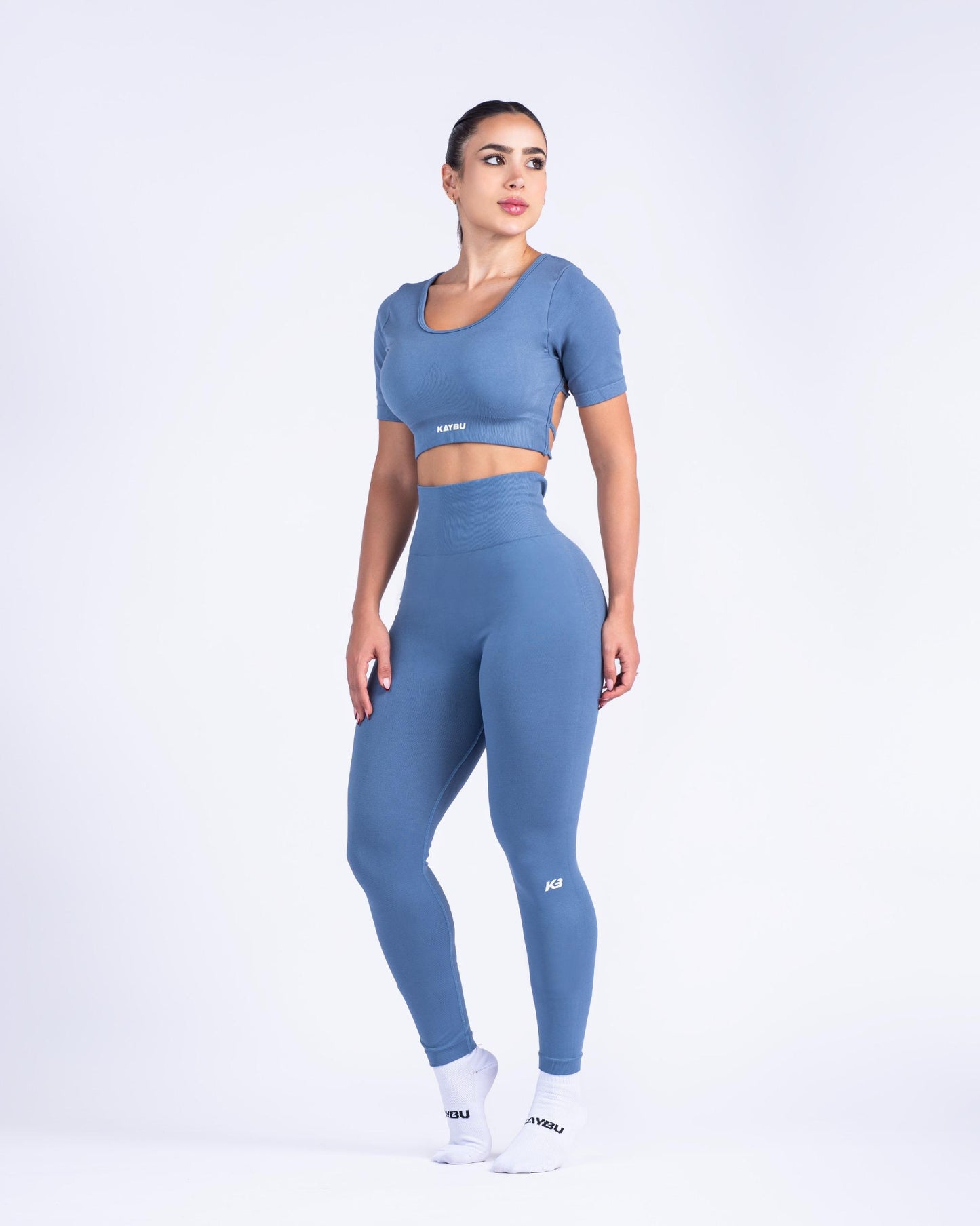 set legging + top / kb 0167 azul