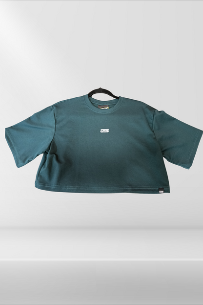 franela oversize corta / crop-top