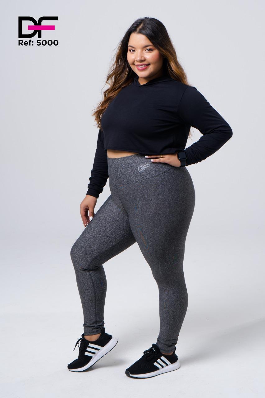 Legging plus DF / 5000 gris oscuro haspe