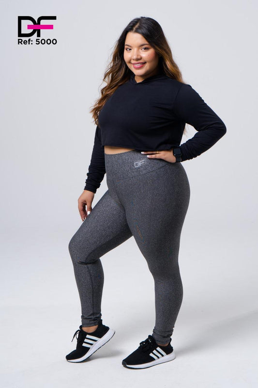 Legging plus DF / 5000 gris oscuro haspe