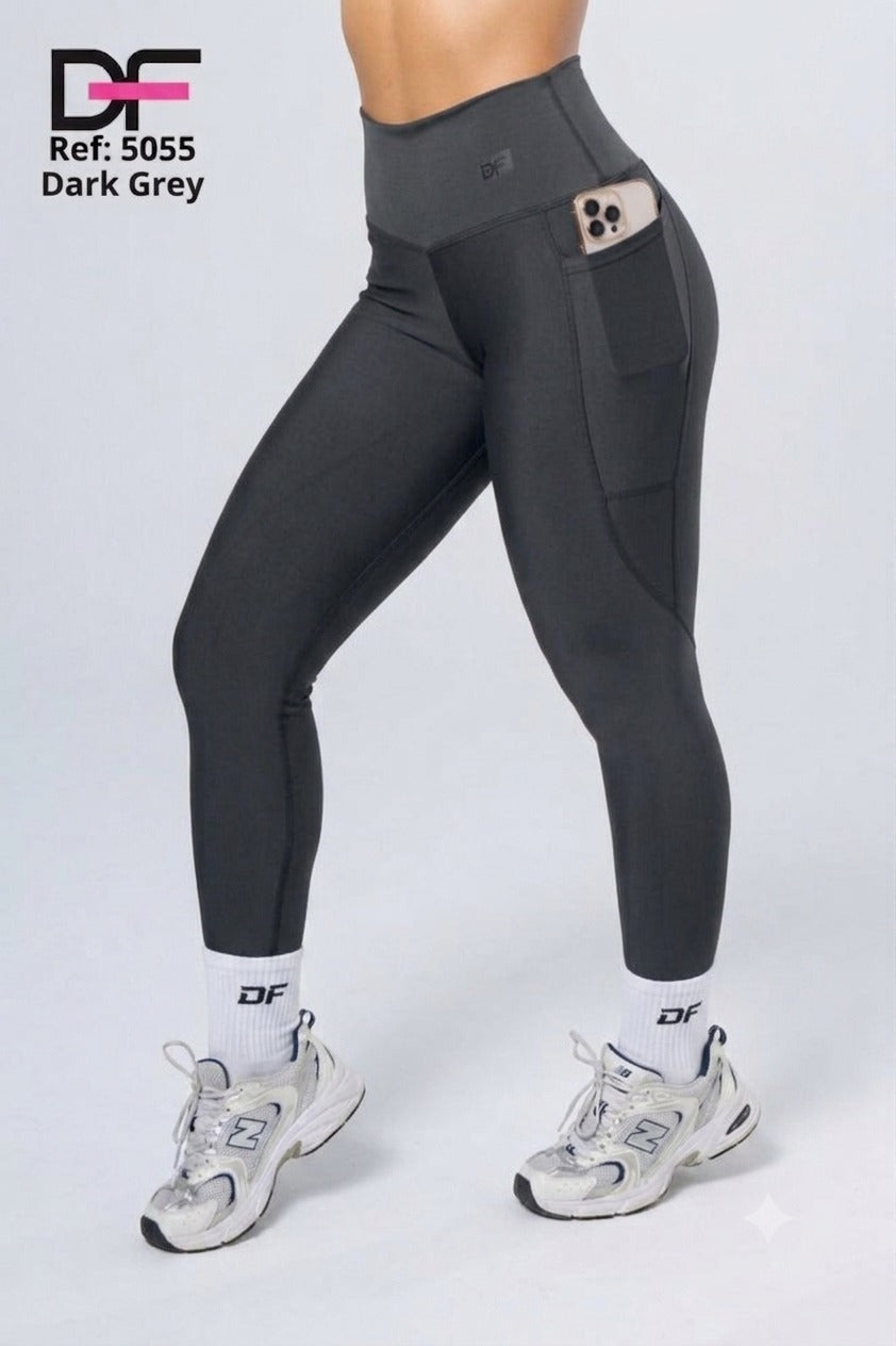 legging df bolsillo /5055 gris oscuro haspe