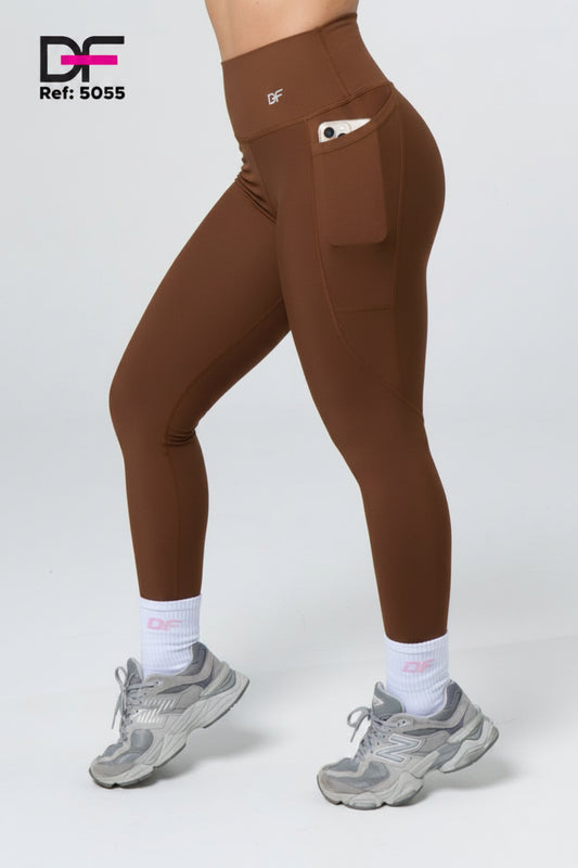 legging df bolsillo /5055 cafe