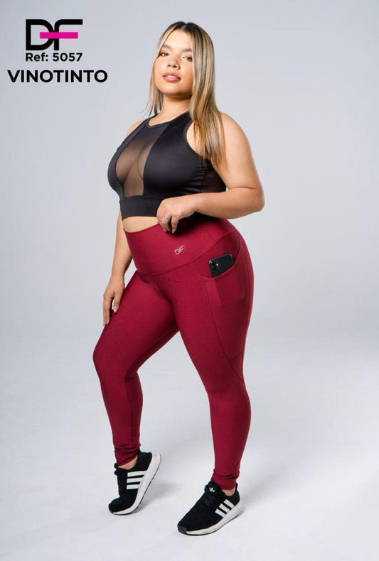 Legging plus DF / 5057 vinotinto