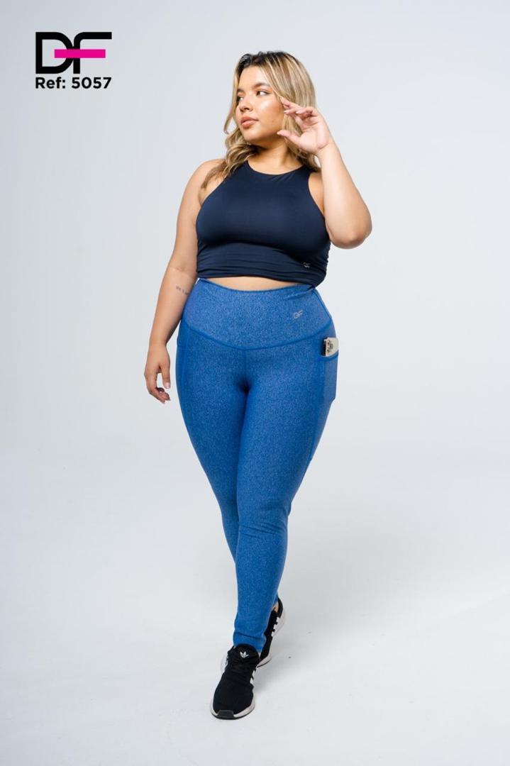 Legging plus DF / 5057 azul haspe