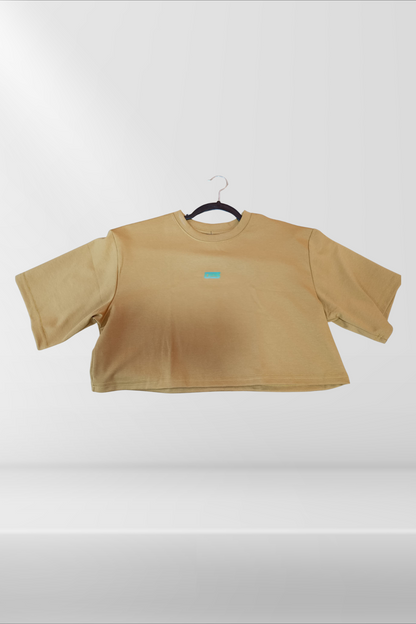 franela oversize corta / crop-top