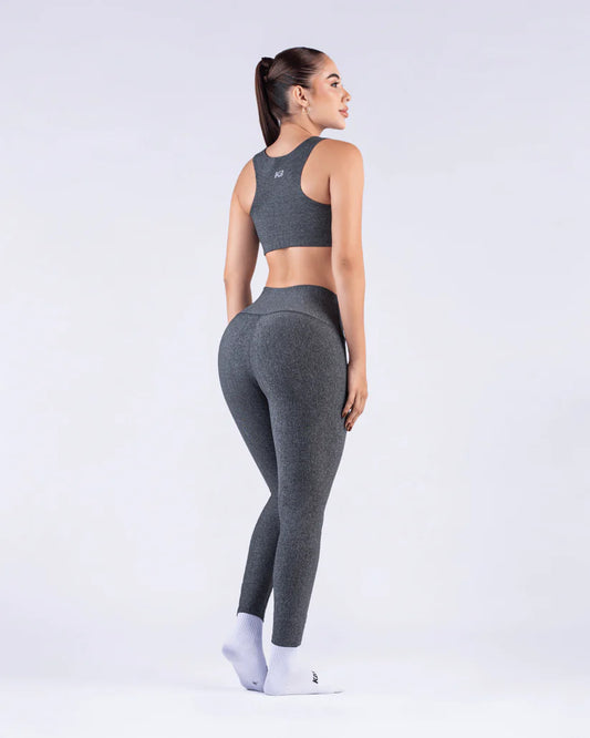set leggings + top /629 gris oscuro