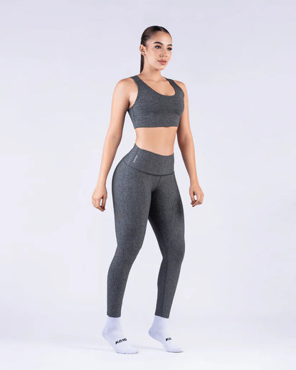 set leggings + top /629 gris oscuro