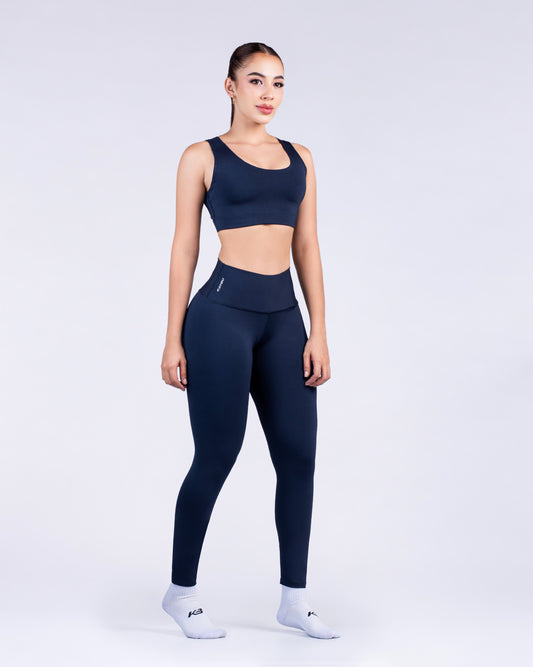 set leggings + top /629 azul marino