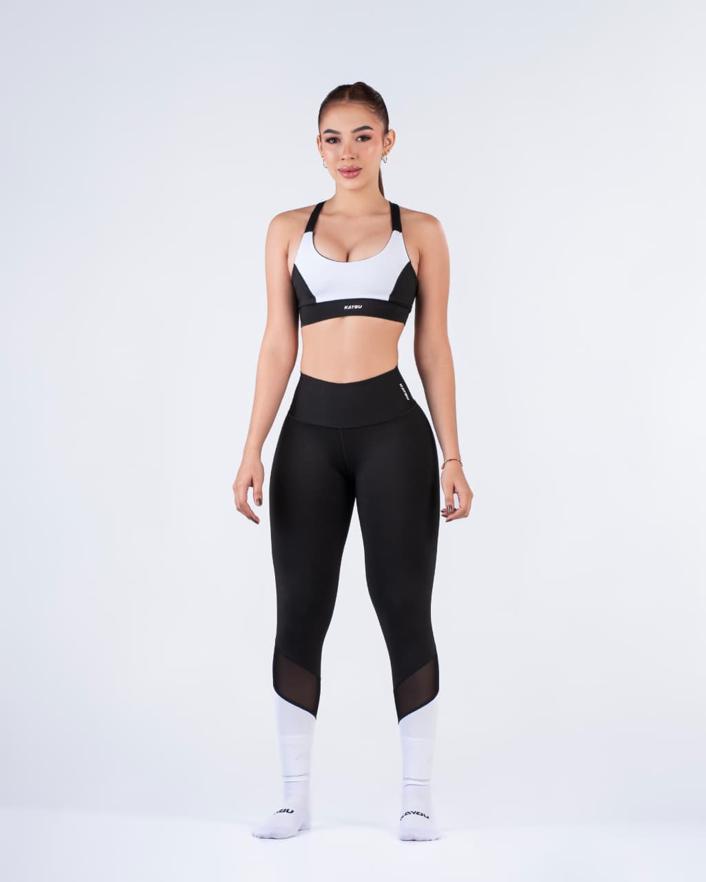 set legging + top / kb 928 blanco