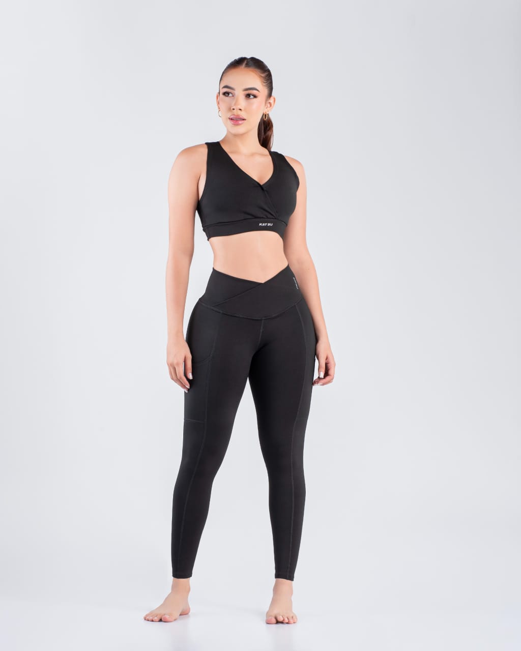 set legging + top / kb 933 negro