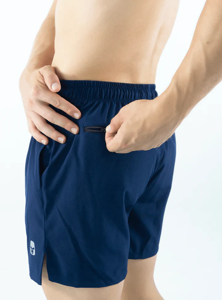 SHORT AJUSTADO AZUL OSCURO