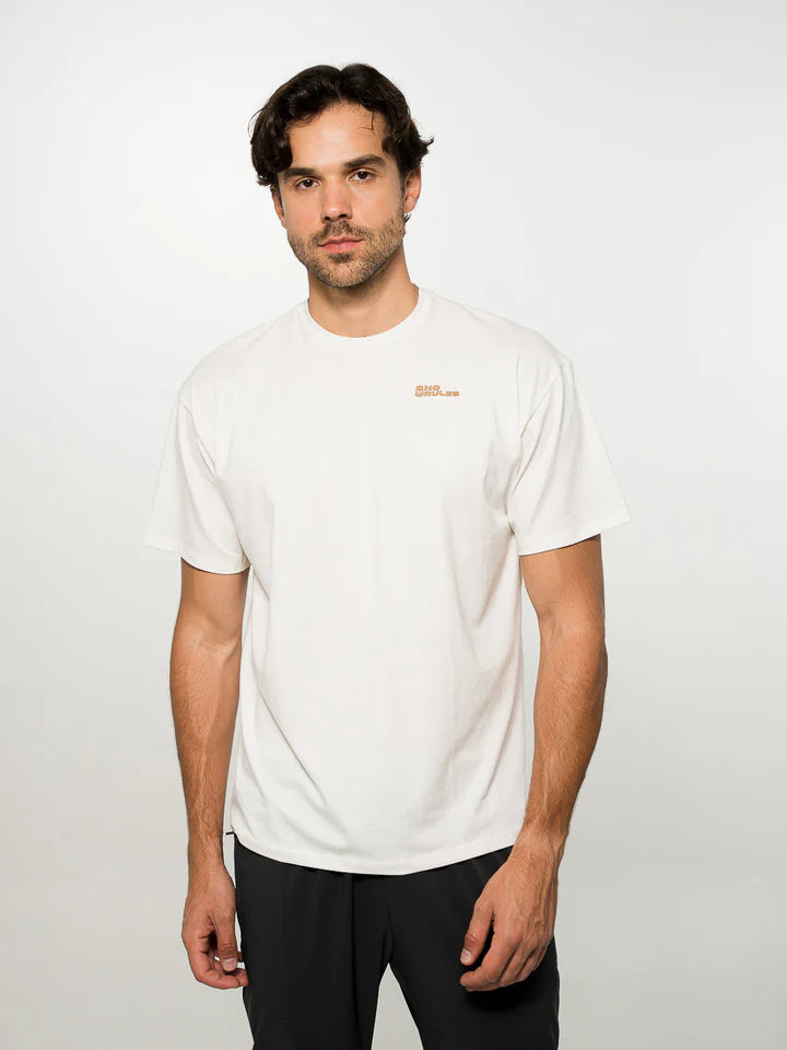 Camiseta Loose Fit Algodón Cream