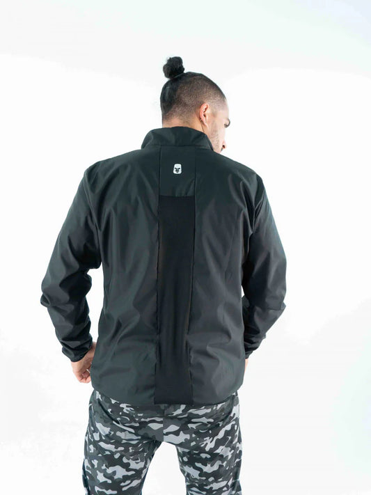 CHAQUETA CORTAVIENTOS NEGRA