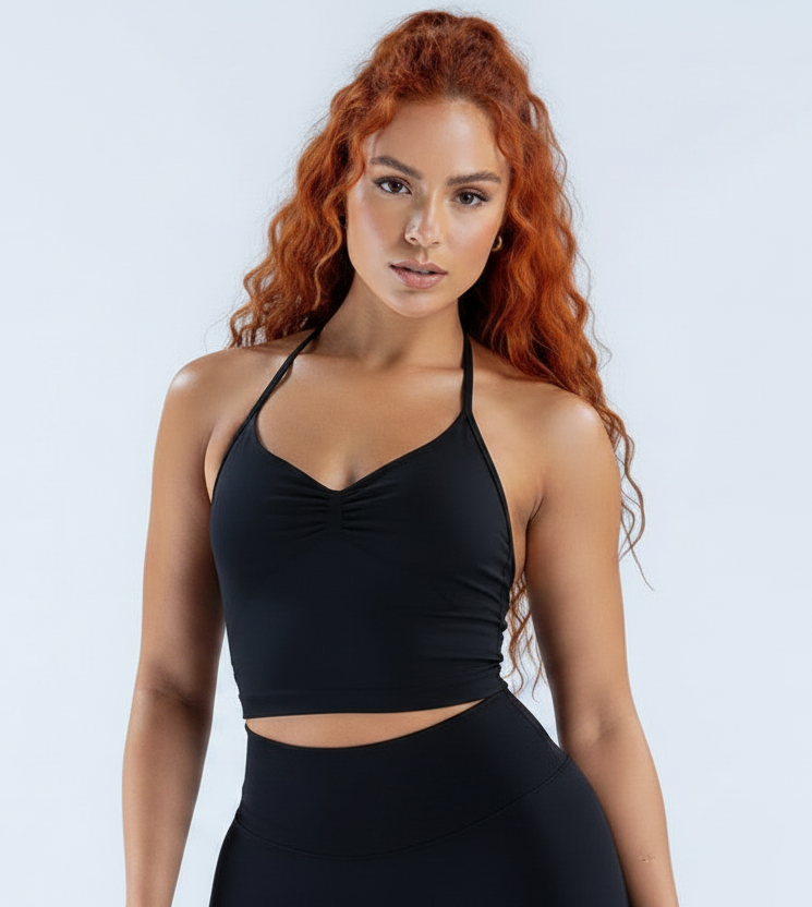 franela top bendita / negro