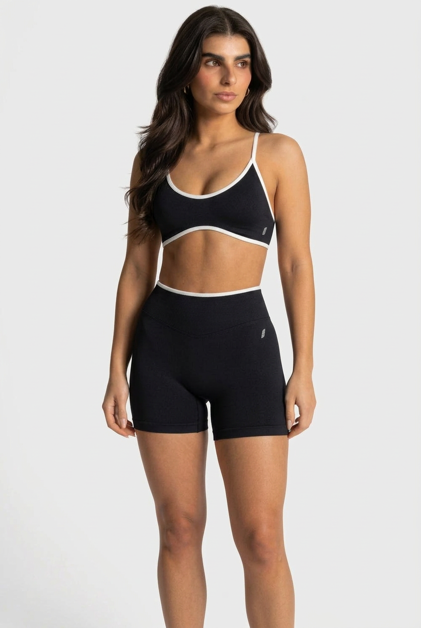 set short realce / kale 0122 negro