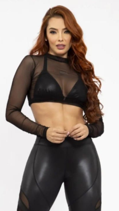 malla corta manga larga uf /077