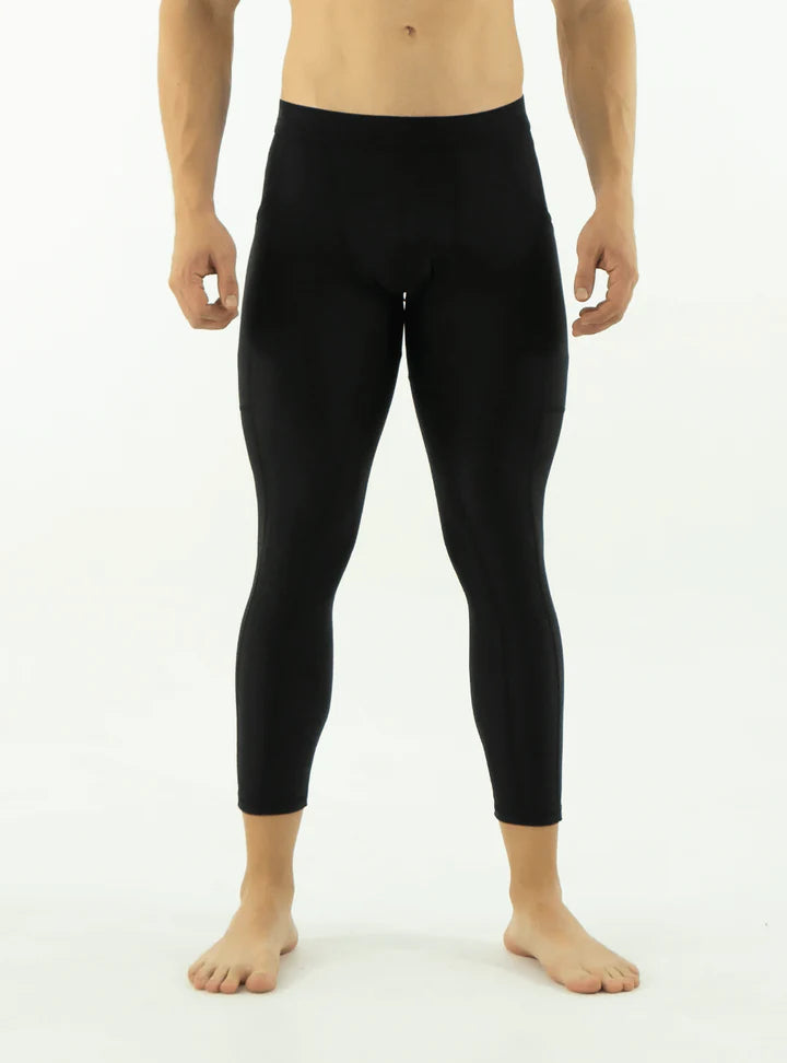 LYCRA DE COMPRESION LARGA CON BOLSILLO NEGRA