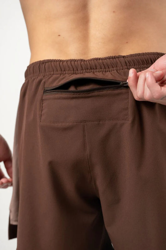 shor con licra Running Chocolate