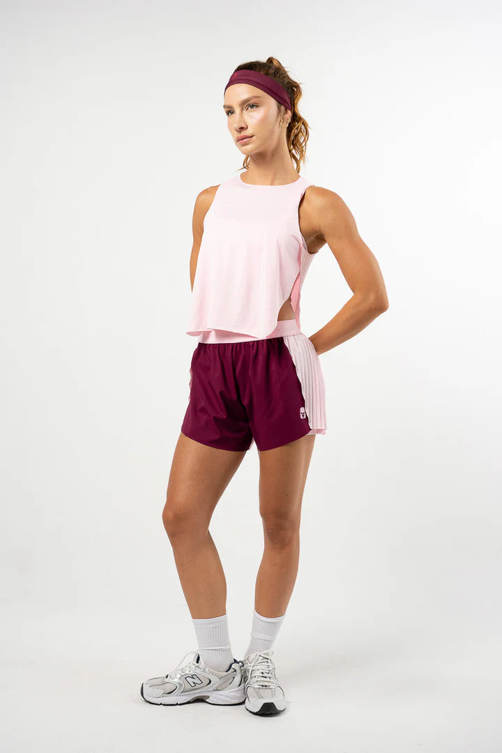 Pleat Tank Top Bubble Gum