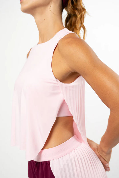 Pleat Tank Top Bubble Gum
