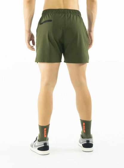 SHORT AJUSTADO VERDE MILITAR